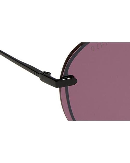 DIFF Purple Imani 139Mm Gradient Shield Sunglasses