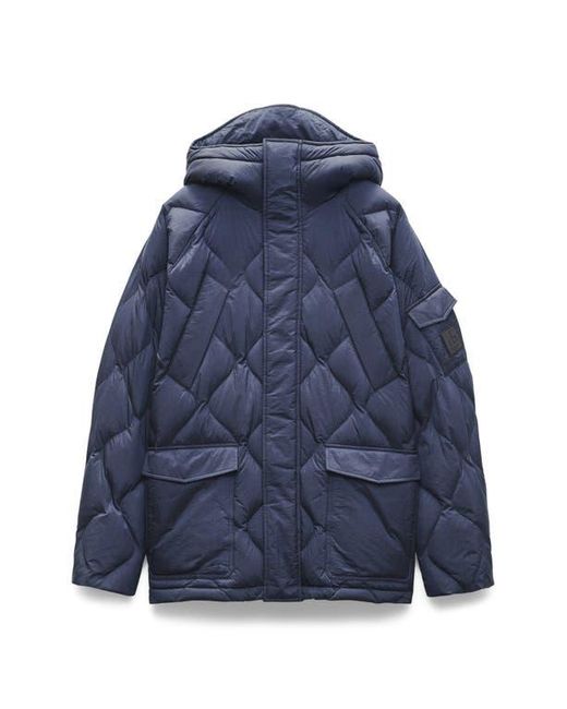 Rag & Bone Blue Dane Quilted Shield Jacket for men