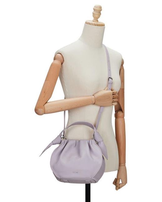 orYANY Purple Selena Leather Bucket Bag