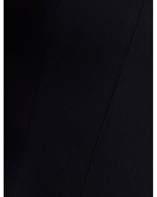 BCBGMAXAZRIA Black Solid Structure Mini Dress