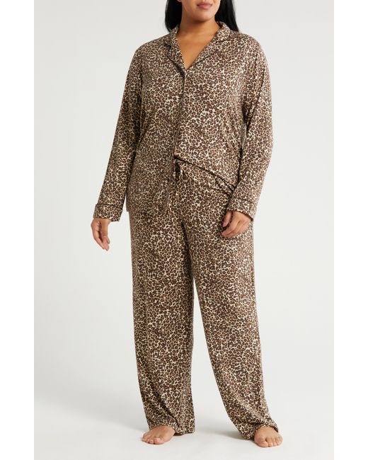 Nordstrom Brown Moonlight Eco Knit Pajamas