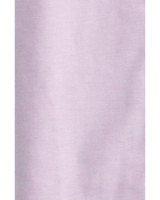 Brooks Brothers Pink Non-Iron Regular Fit Stretch Cotton Button-Down Oxford Shirt for men