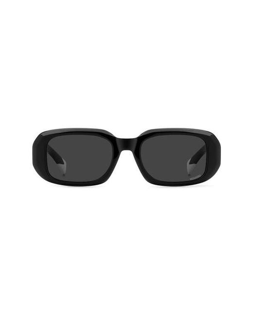 Missoni Black 52Mm Rectangular Sunglasses