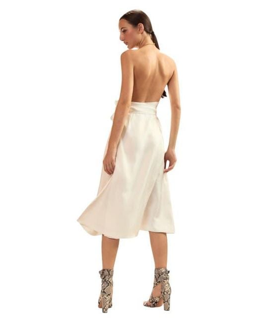 Cynthia Rowley Natural Talita Silk Wrap Dress