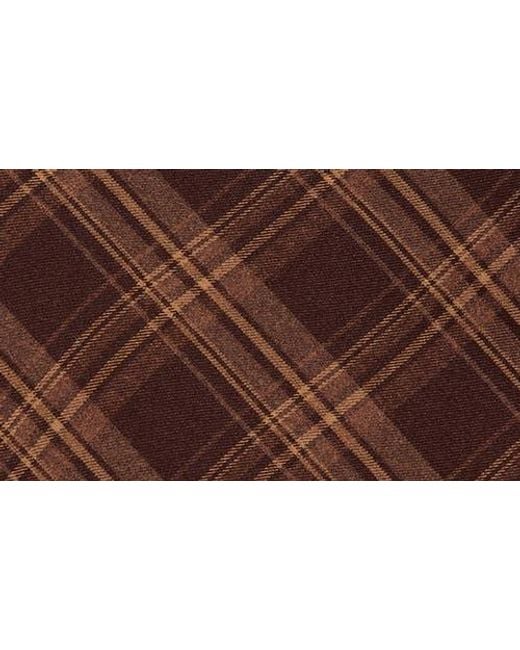 Astr Brown Plaid Slip Skirt