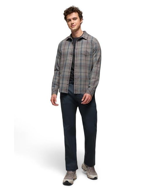 Prana Black Stretch Zion Roll-Up Pants for men