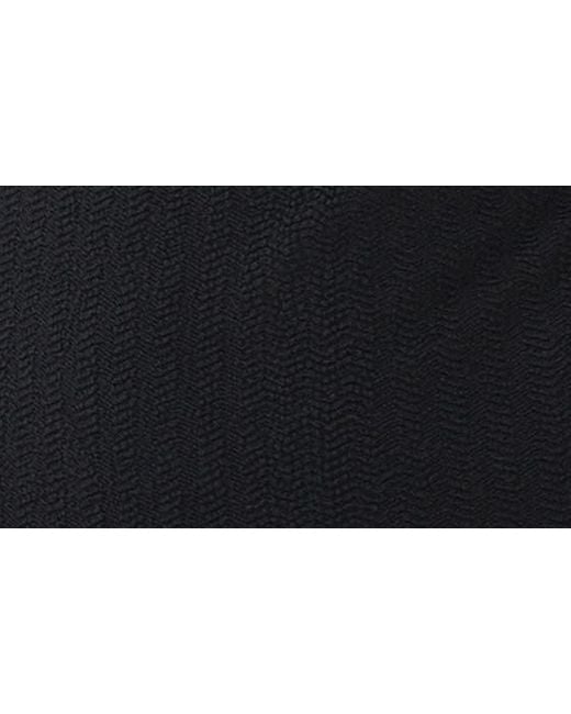 Mango Black Textured One-piece Swimsuit