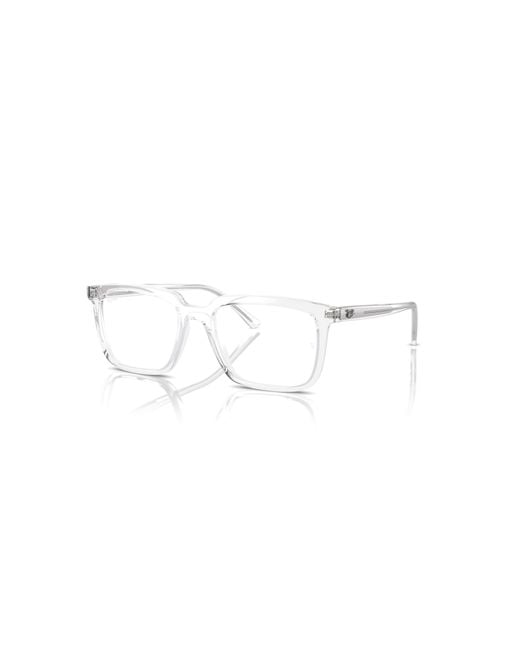 Ray-Ban White 52Mm Rectangle Optical Glasses