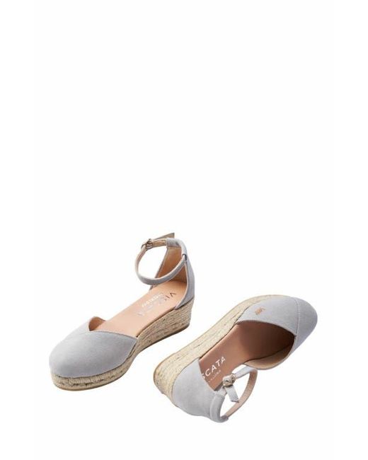 VISCATA White Formiga Canvas Espadrille Wedges