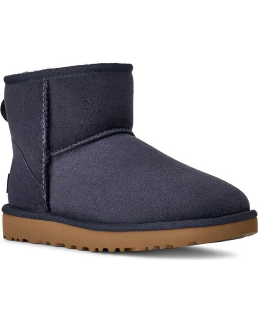 Ugg Blue Ugg Classic Mini Ii Genuine Shearling Lined Boot