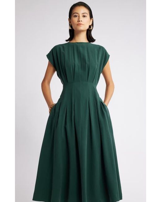 Nordstrom Pleated A-Line Dress in Green | Lyst Nordstrom Pleated A-Line Dress in Green | Lyst