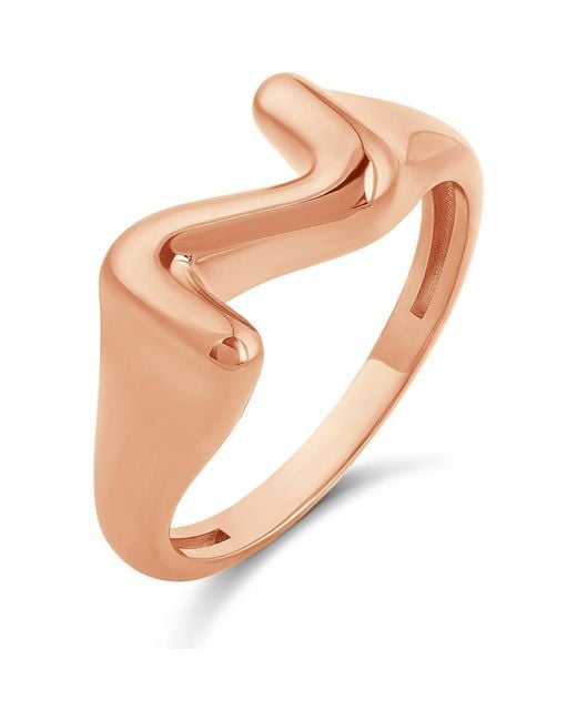 SHYMI White Bubble Letter Initial Ring