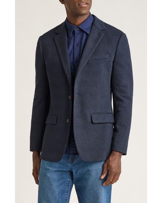 Bonobos Blue Jetsetter Slim Fit Knit Wool Blend Sport Coat for men
