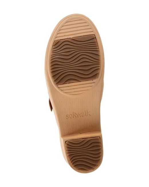Softwalk® Brown Ferrara Platform Mule