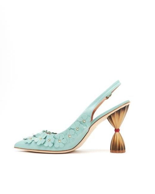 INOLA OJÉN Blue Flore Slingback