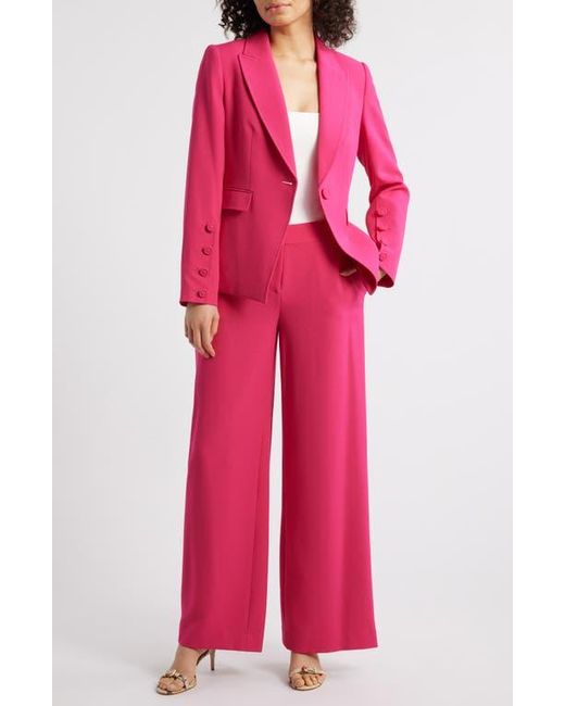 Tahari Red One-Button Blazer