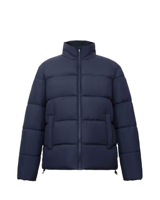 Rokka&Rolla Blue Lightweight Modern Puffer Jacket for men