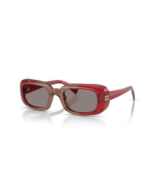 Miu Miu Multicolor 52Mm Rectangular Sunglasses
