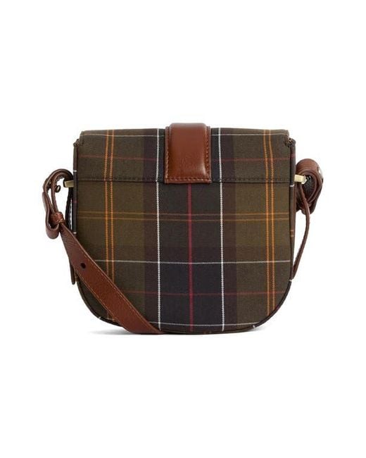 Barbour Brown Elm Tartan Crossbody Bag