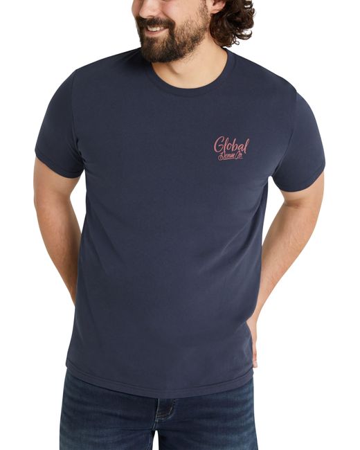 Johnny Bigg Blue Global Denim Co. Graphic T-shirt for men
