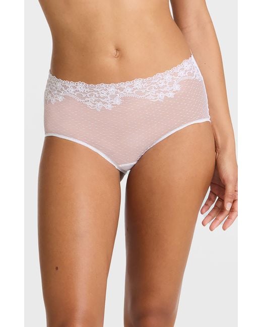 Commando White Double Take High Waist Briefs