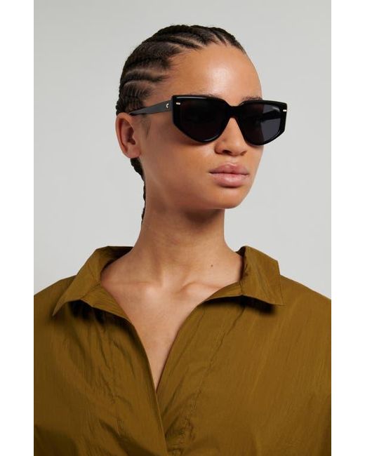 Carrera Black 57Mm Rectangular Sunglasses