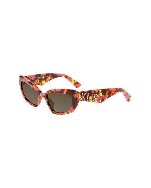 Kurt Geiger Brown 55Mm Rectangular Sunglasses