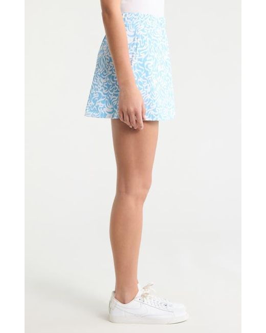 G/FORE Blue Scribble Print Tech Golf Skort
