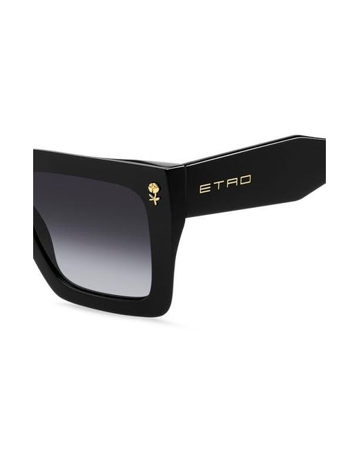 Etro Black 52Mm Square Sunglasses