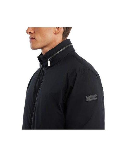Hunter Black Albion Water Resistant Bomber Jacket for men