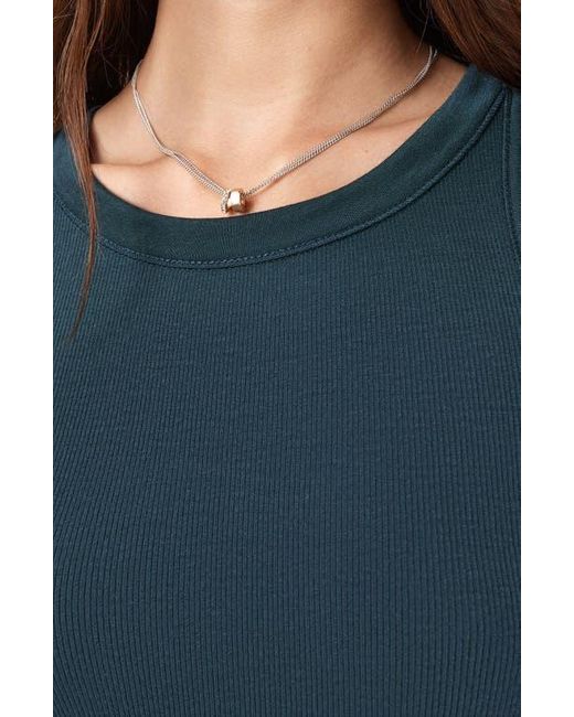 AllSaints Blue Rina Rib Tank
