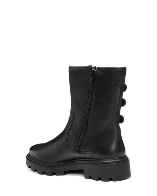 Ara Black Montpelier Combat Boot