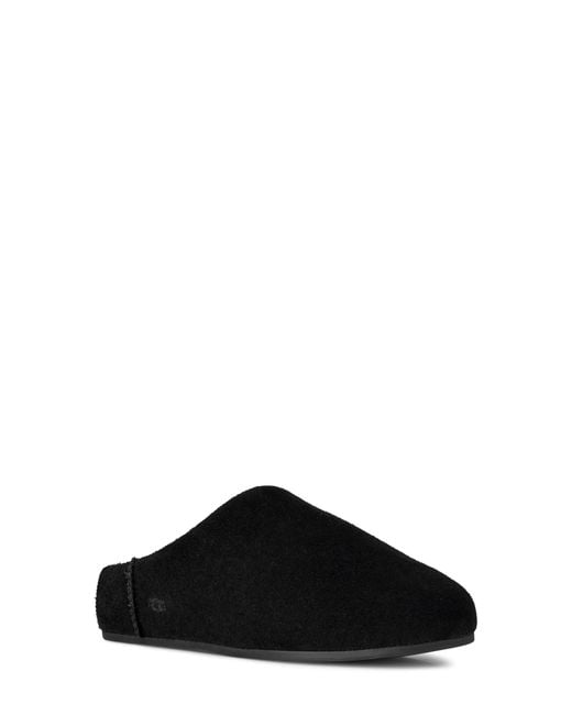 Ugg Black Elea Waterproof Suede Slipper