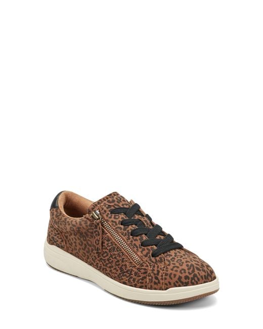 Earth Brown Netta Zip Up Sneaker