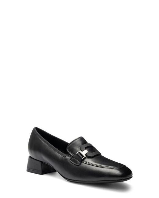 Ara Black Giza Loafer Pump