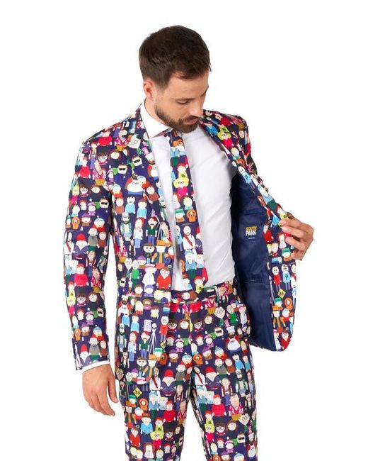 Opposuits Red X Slim Fit Two-Piece Suit & Tie Set for men