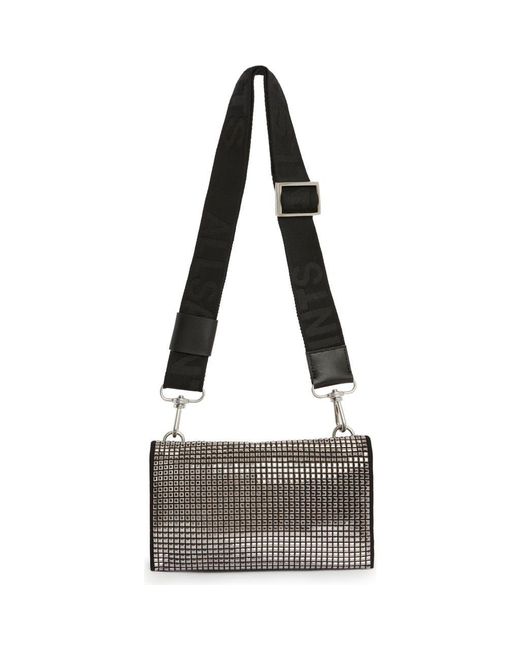 AllSaints Ezra Pin Crossbody Bag in Black | Lyst
