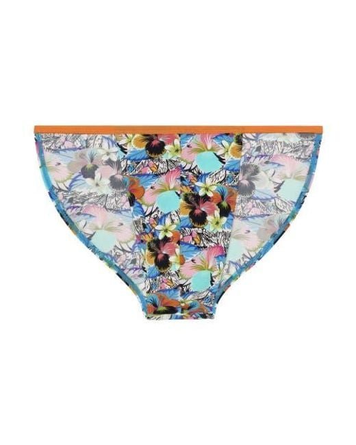 HOM USA Blue Funky Styles Tanga Briefs for men