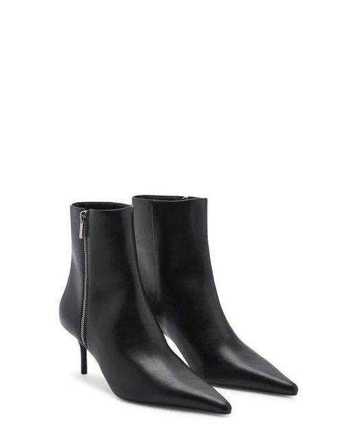Mango Black Pointed Toe Bootie