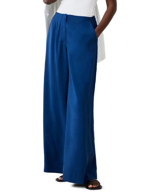 French Connection Blue Barbara Wide Leg Pants
