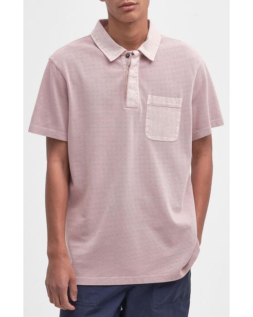Barbour Pink Liverton Polo for men