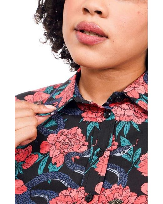 WILDFANG Red The Essential Button Up