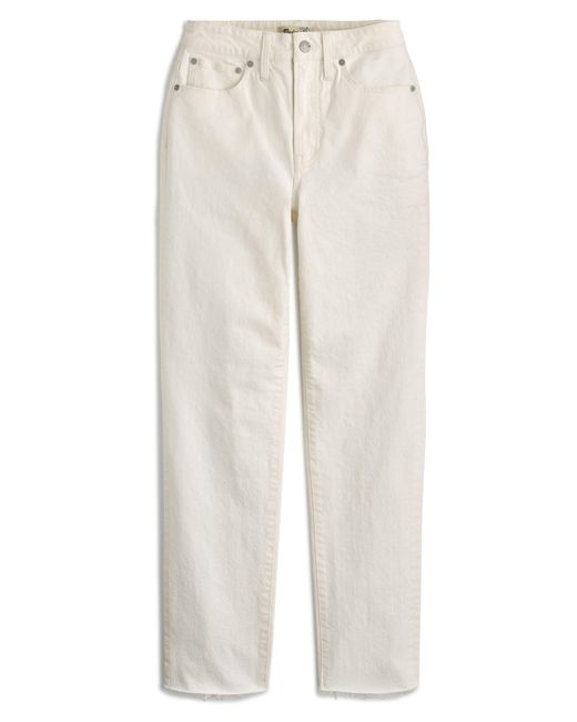 Madewell White The Curvy Perfect Crop Jeans