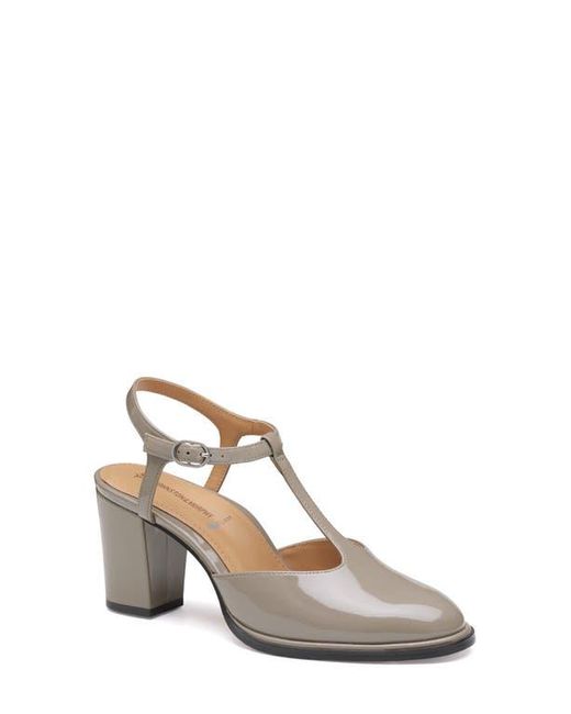 Johnston & Murphy Gray Amy T-Strap Pump
