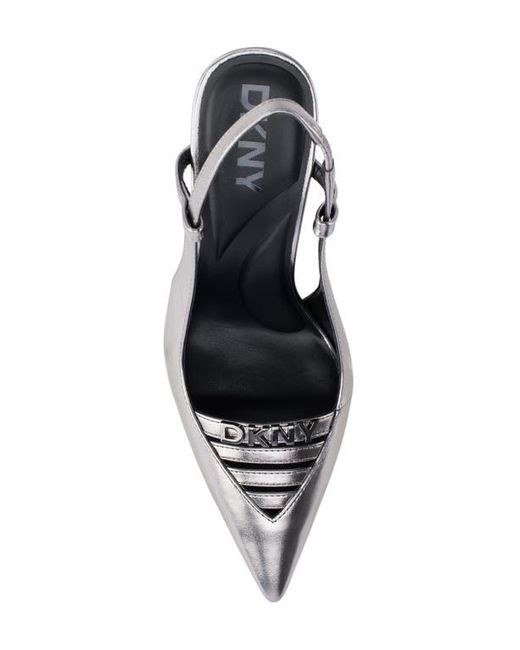 DKNY Black Malden Slingback Pointed Toe Pump