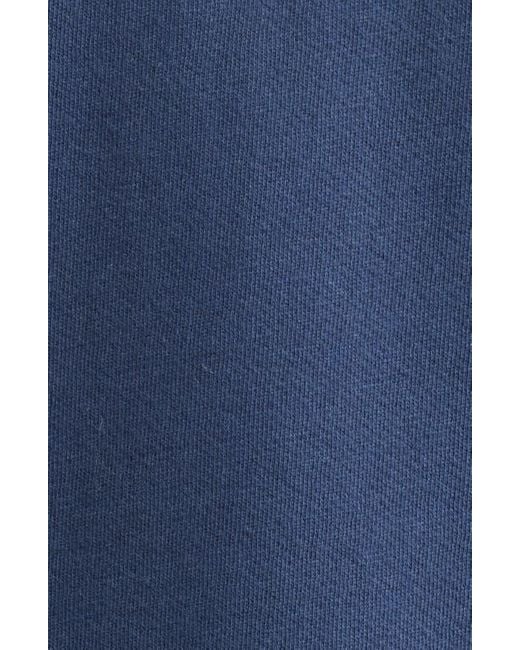 Pendleton Blue Logo Embroidered Cotton French Terry Sweatshirt