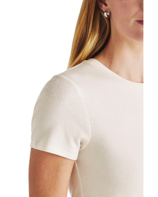 Splendid White Brooke Short Sleeve Crewneck T-shirt