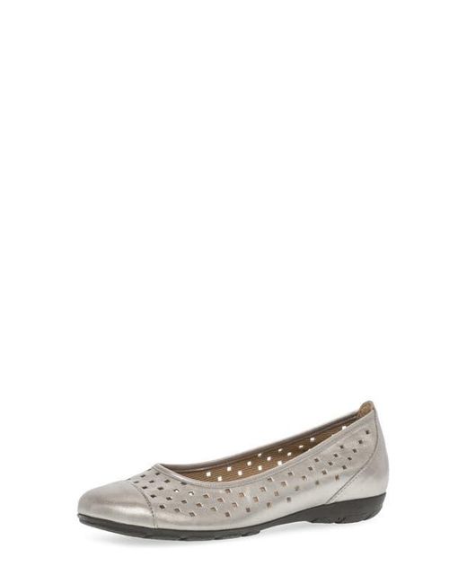 Gabor White 44.169 Ballet Flat