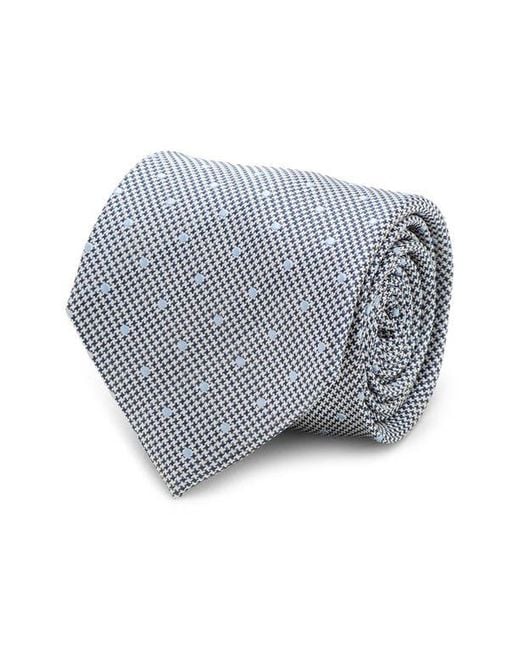 Cufflinks Inc. Gray Houndstooth Dot Silk Tie for men