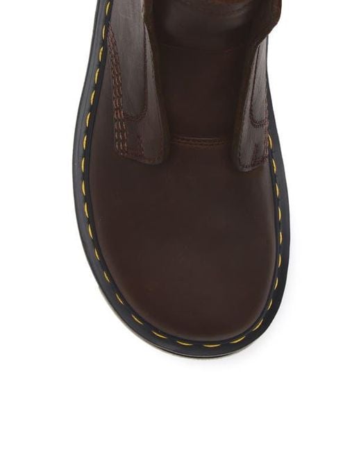 Dr. Martens Brown Zebzag Laceless Boot